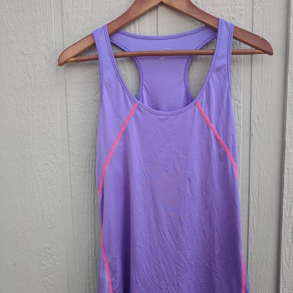 Bright Lavender and Pink Athletic Tank
